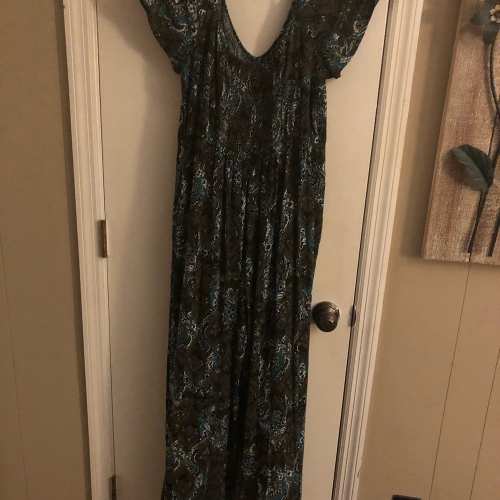 Paisley print jump suit